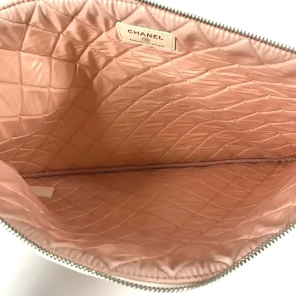 CHANEL pink canvas